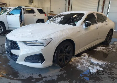 2022 Acura Tlx A-Spec Package z USA, uszkodzony, nr VIN 19UUB6F5XNA002598